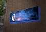 Wallity Lienzo Decorativo Iluminado con LEDs Multicolor 30 x 90 cm